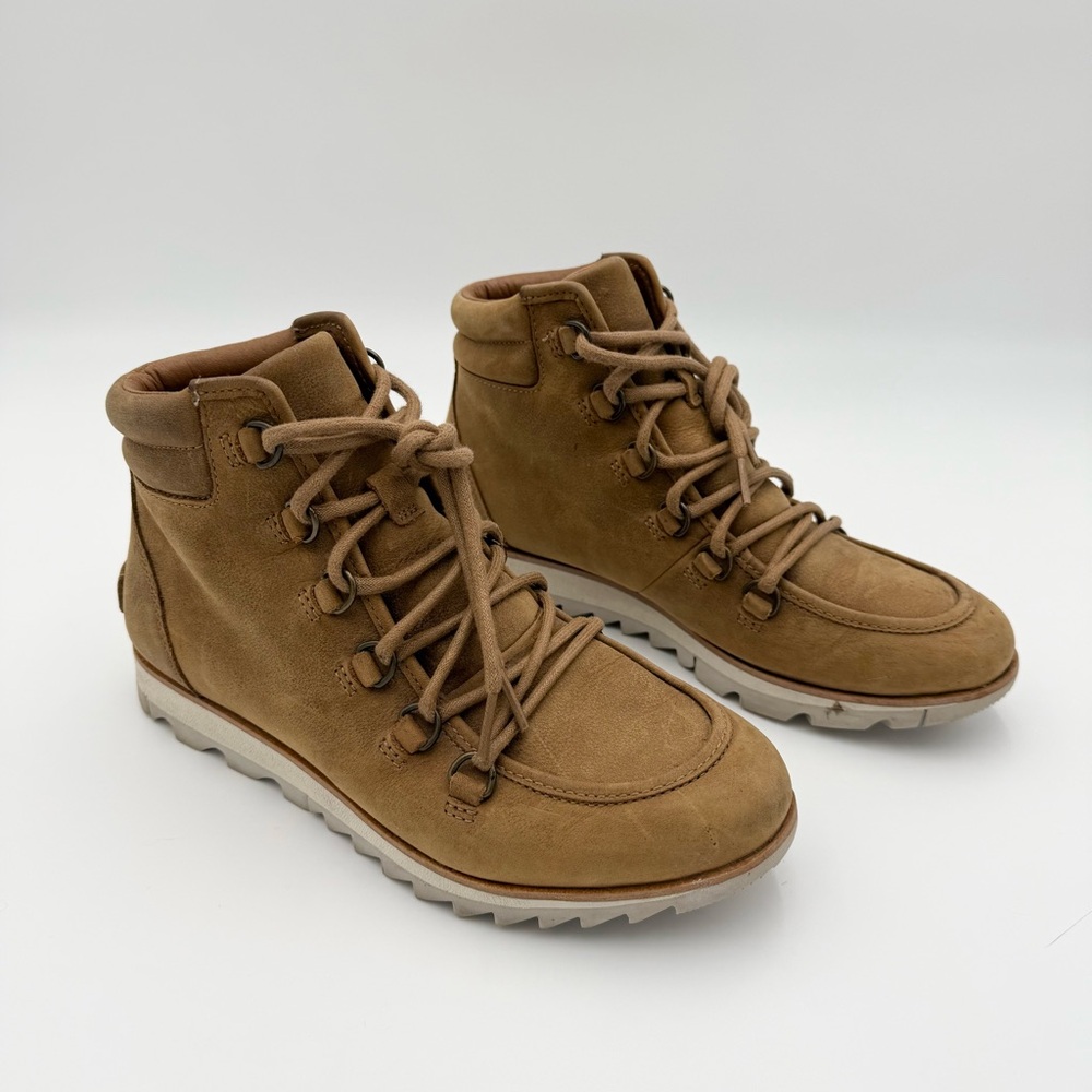 Sorel Harlow Lace Hiker Boot size 7 elk lace‎ up